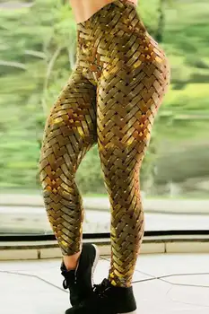 Плюс размер 3D печат йога фитнес гамаши кльощава висока талия панталони за жени тъкани дъна дамско облекло безплатна доставка спорт