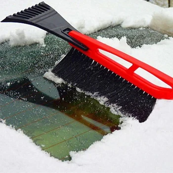 Snow Ice Scraper Четка за отстраняване на сняг Четка за почистване на лопата Кола превозно средство Почистване на предното стъкло Инструмент за остъргване Зимен инструмент