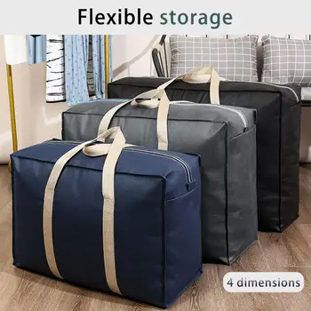  Отлично съхранение торбичка сгъваеми юрган съхранение с голям капацитет голям капацитет пътуване къща преместване одеяло съхранение чанта