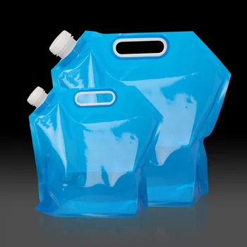 5/10L Външна къмпинг водна чанта Сгъваема кофа за вода Пикник барбекю може преносим сгъваем контейнер за пътуване Лагерни консумативи